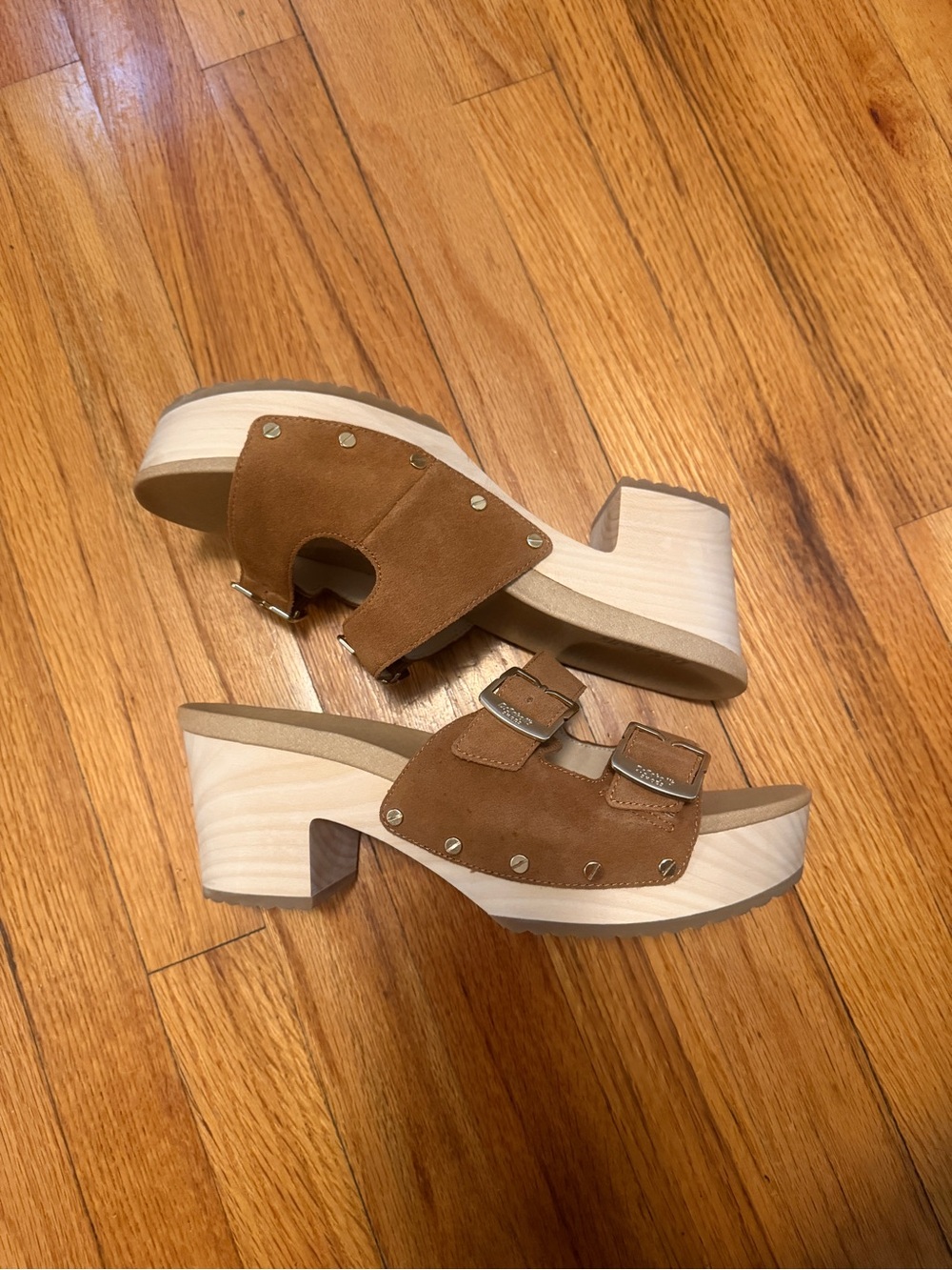 Dr. Scholl’s Vibe Wood Bottom Sandals - Picture 3 of 5